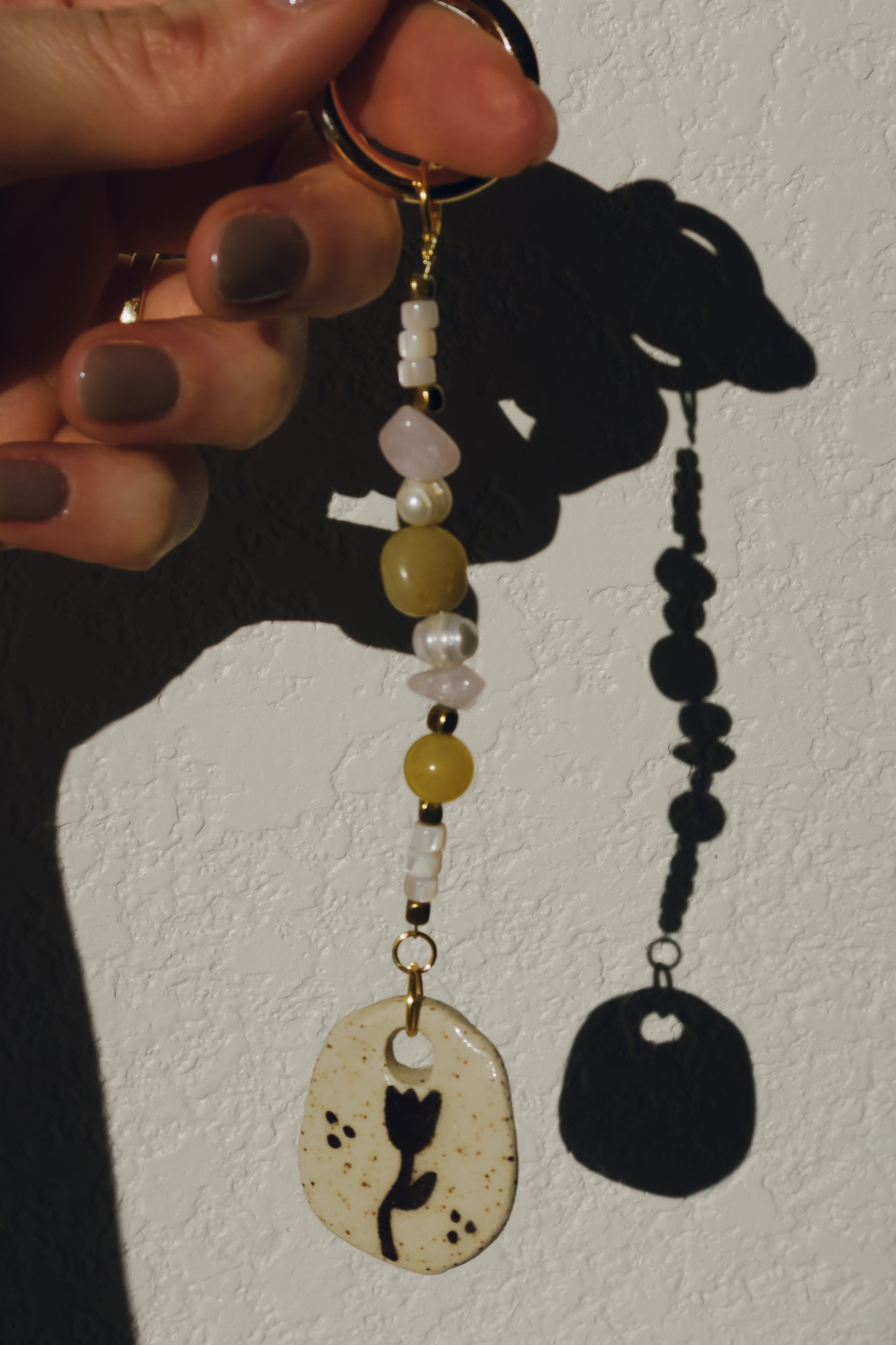 Beaded Tulip Bag Charm 01