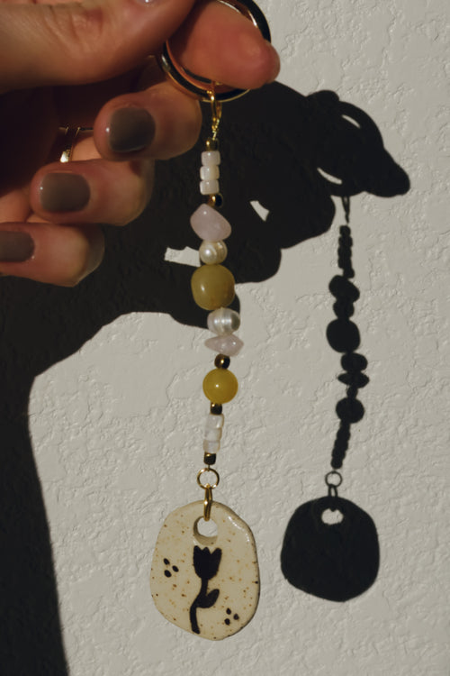 Beaded Tulip Bag Charm 01