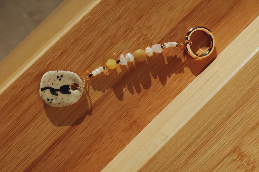 Beaded Tulip Bag Charm 01