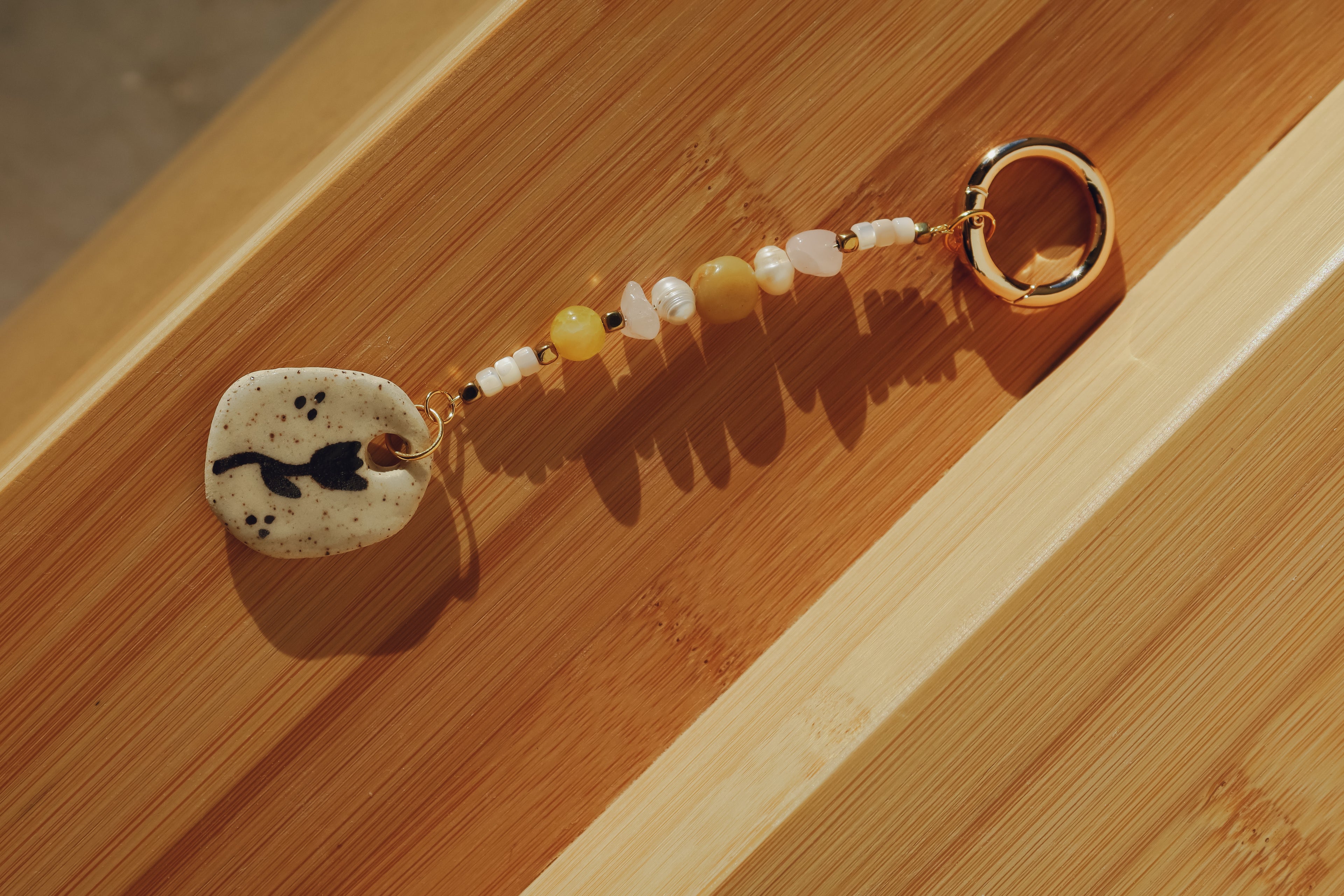 Beaded Tulip Bag Charm 01