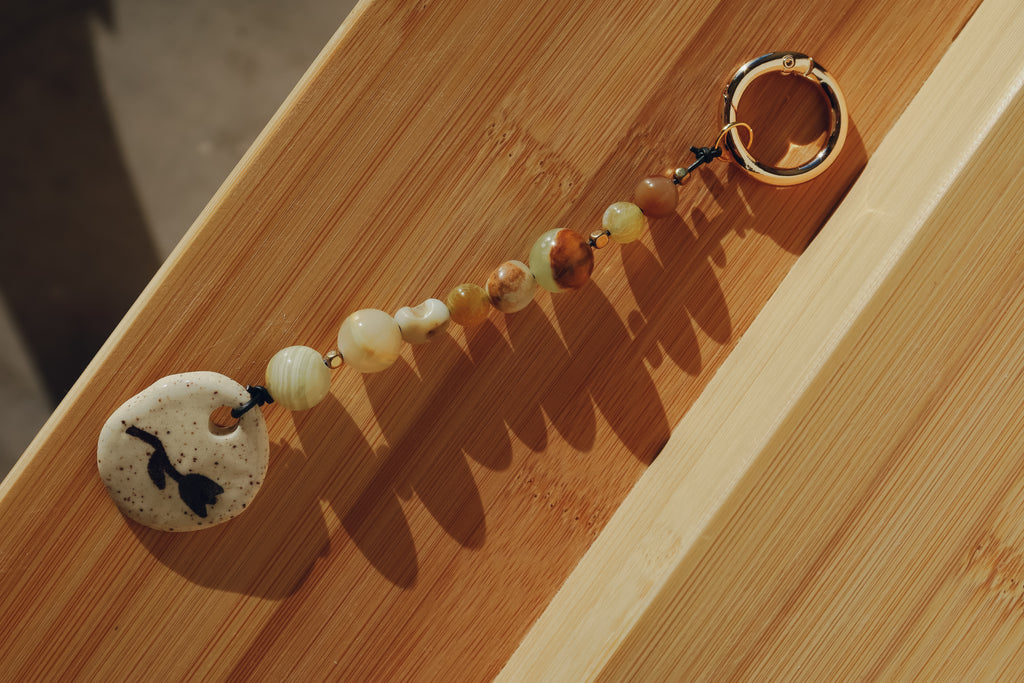 Beaded Tulip Bag Charm 02